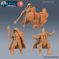 Dwarf Cleric Player Character Set of 3 DND miniatures group photo Sunrise Tavern