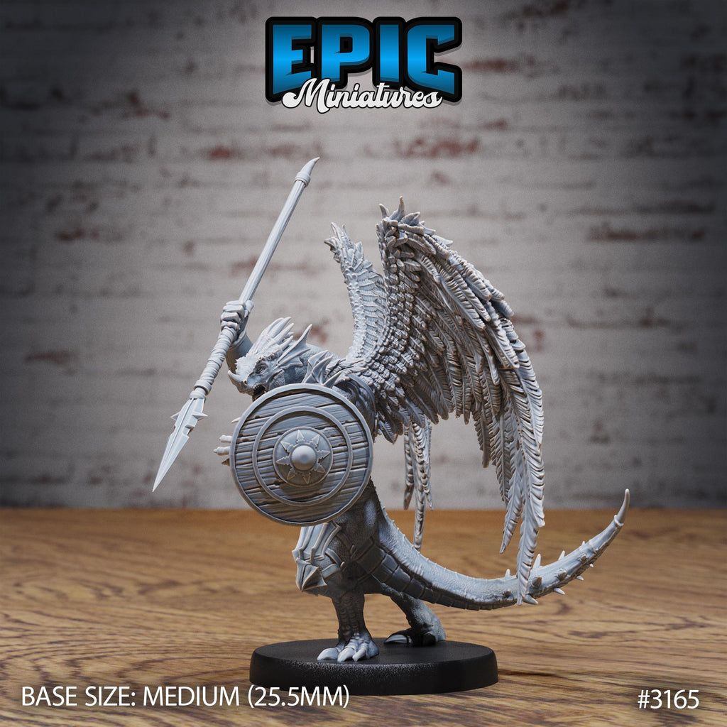 Winged Half Dragon Set of 5 DND miniature Dragons Reign photo 13