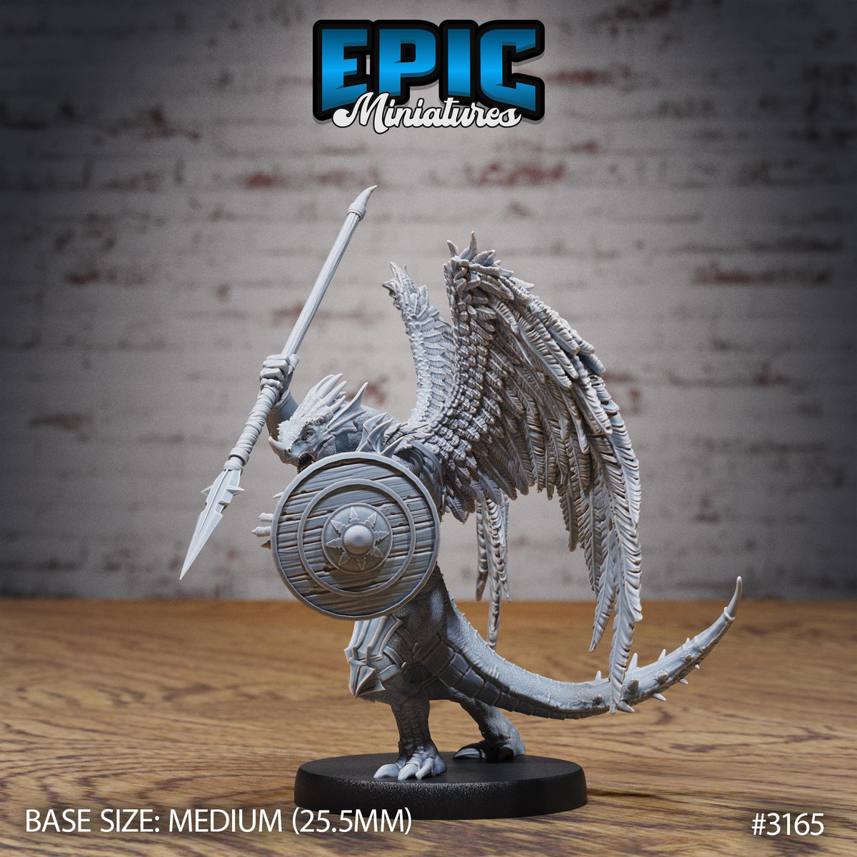 Winged Half Dragon Set of 5 DND miniature Dragons Reign photo 13