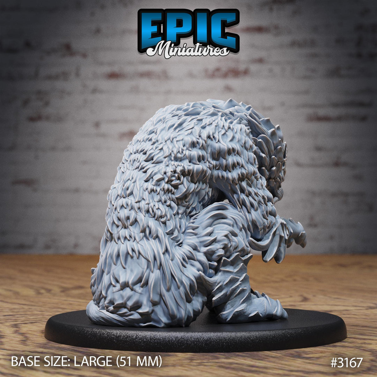 Draconic Tiger Option #3167 back DND miniature Dragons Reign 16k resin
