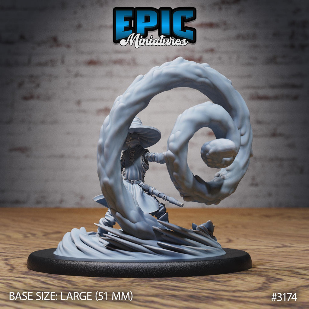 Hunters Guild Lizard Tamer Option #3174 front DND miniature Dragons Reign 16k resin