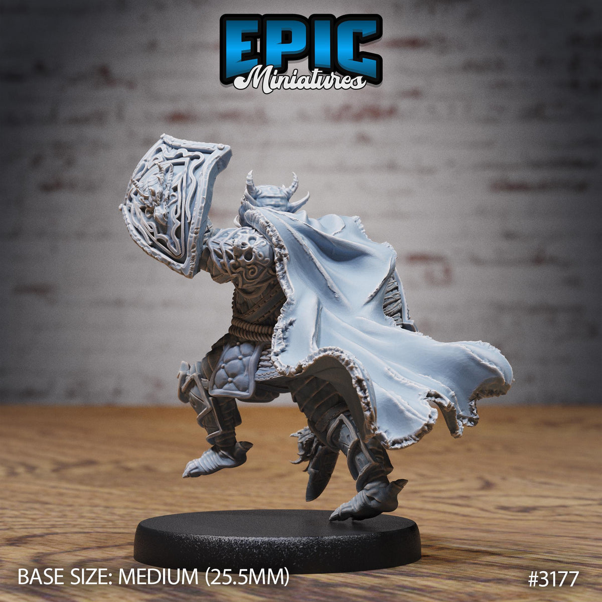 Dragonborn Warrior Option #3177 back DND miniature Dragons Reign 16k resin