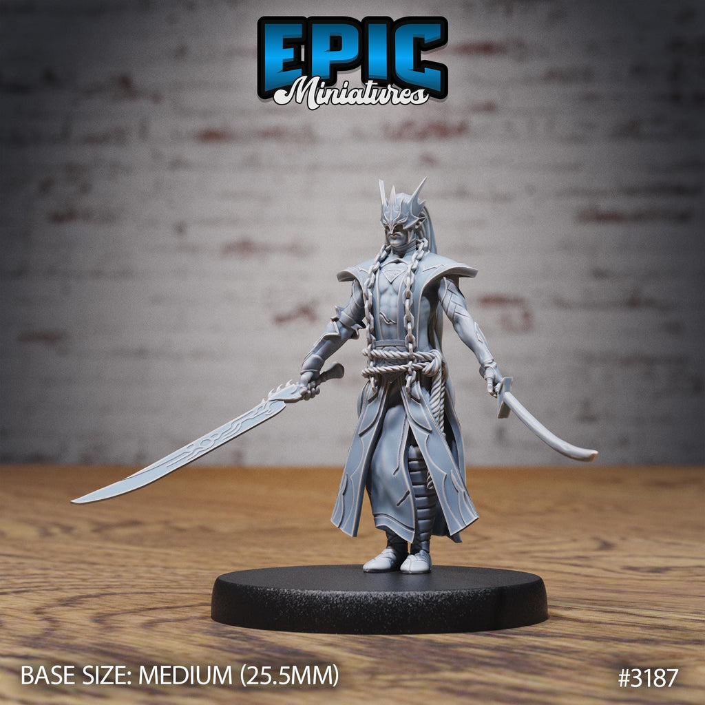 Hunters Guild Elven Red Mage Option #3187 front DND miniature Dragons Reign 16k resin