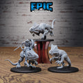 Hunters Guild Drake Knight Set of 3 DND miniatures group photo Dragons Reign