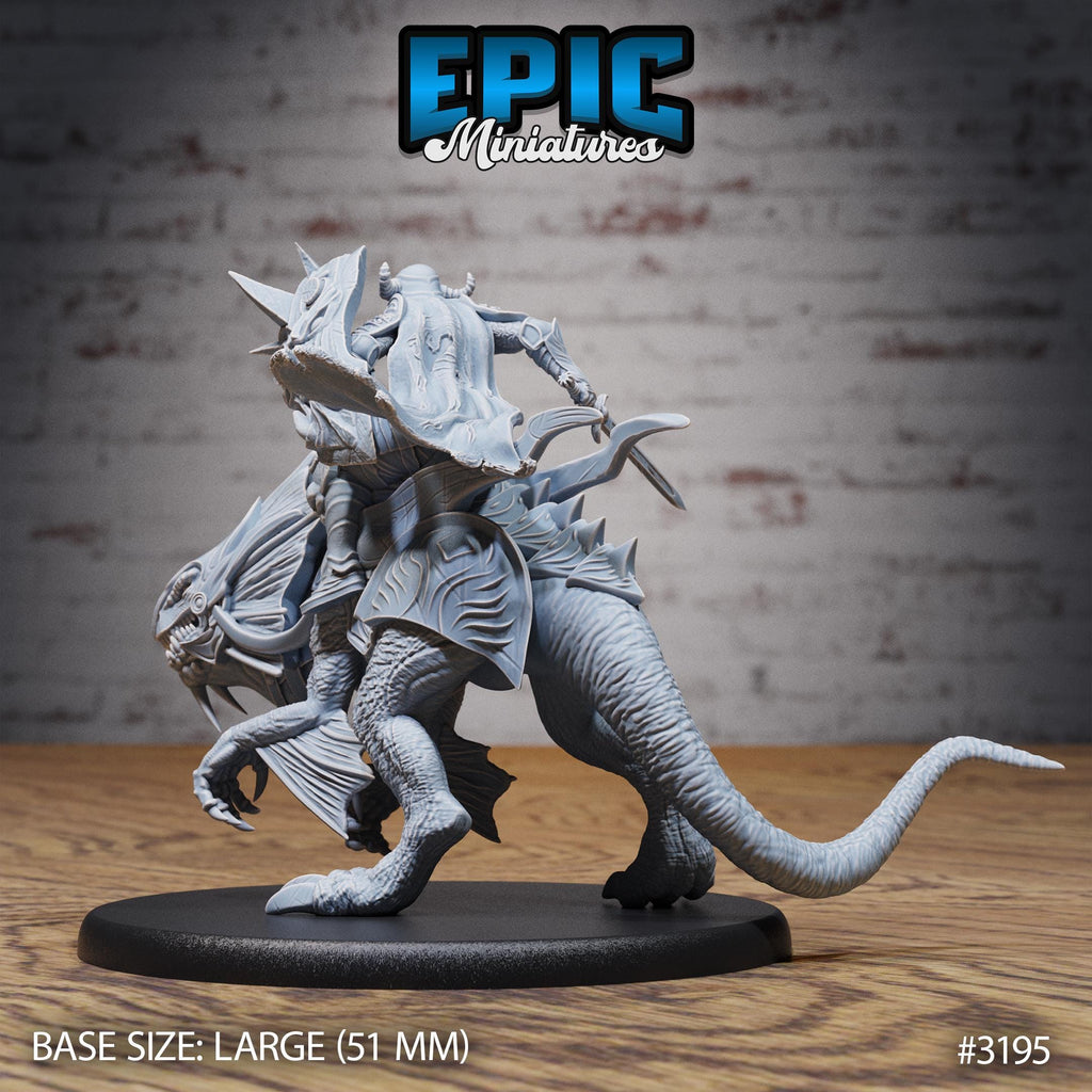 Hunters Guild Drake Knight Option #3195 back DND miniature Dragons Reign 16k resin