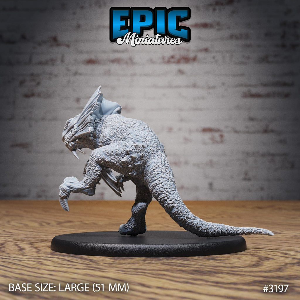 Hunters Guild Drake Knight Option #3197 back DND miniature Dragons Reign 16k resin