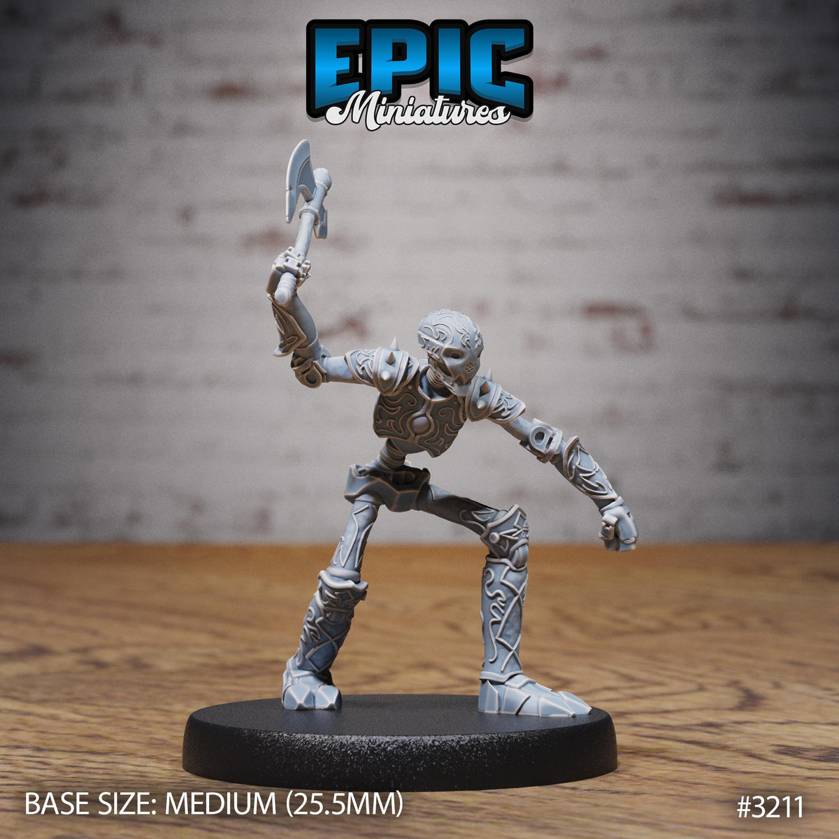 Stripped War Construct Option #3211 front DND miniature Steam Inventions 16k resin