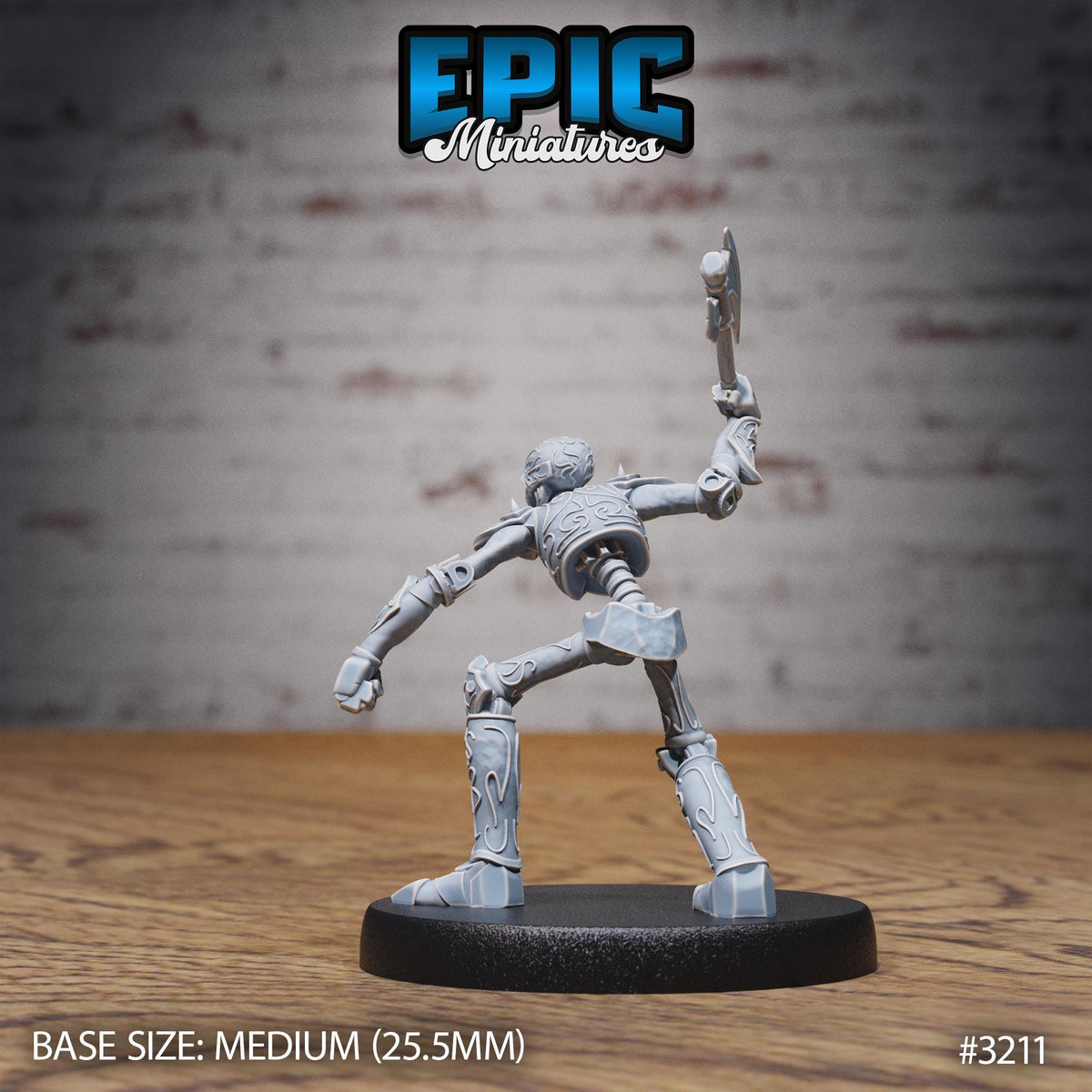 Stripped War Construct Option #3211 back DND miniature Steam Inventions 16k resin