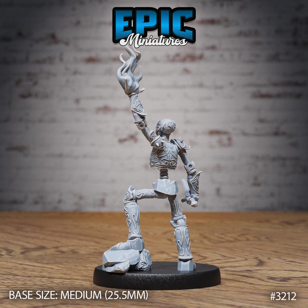 Stripped War Construct Option #3212 back DND miniature Steam Inventions 16k resin