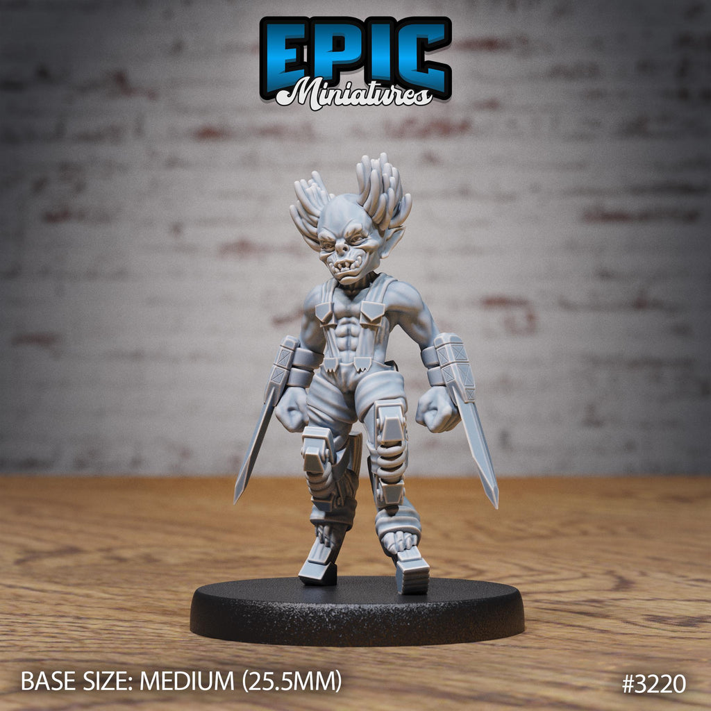 Steam Goblin Option #3220 front DND miniature Steam Inventions 16k resin