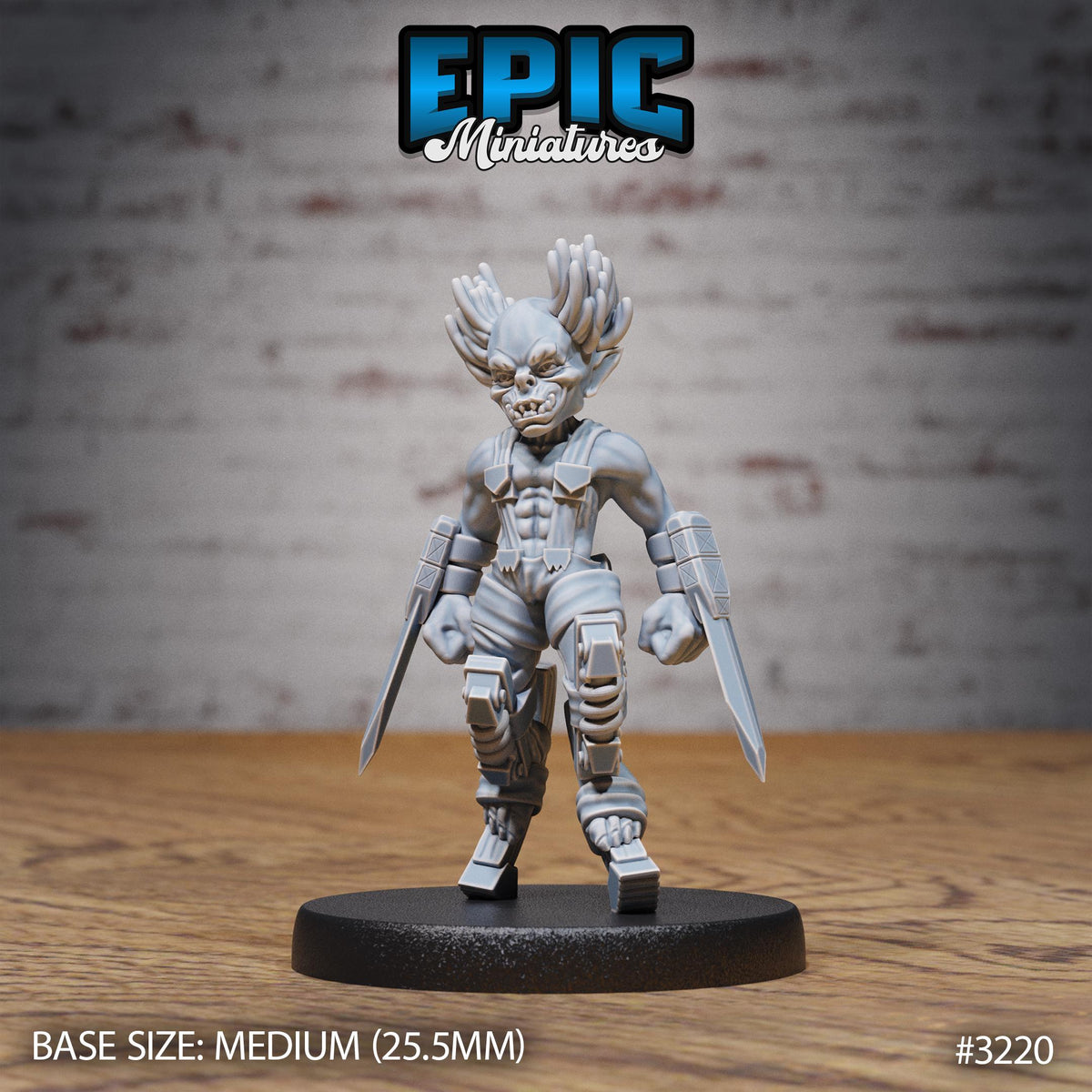 Steam Goblin Option #3220 front DND miniature Steam Inventions 16k resin