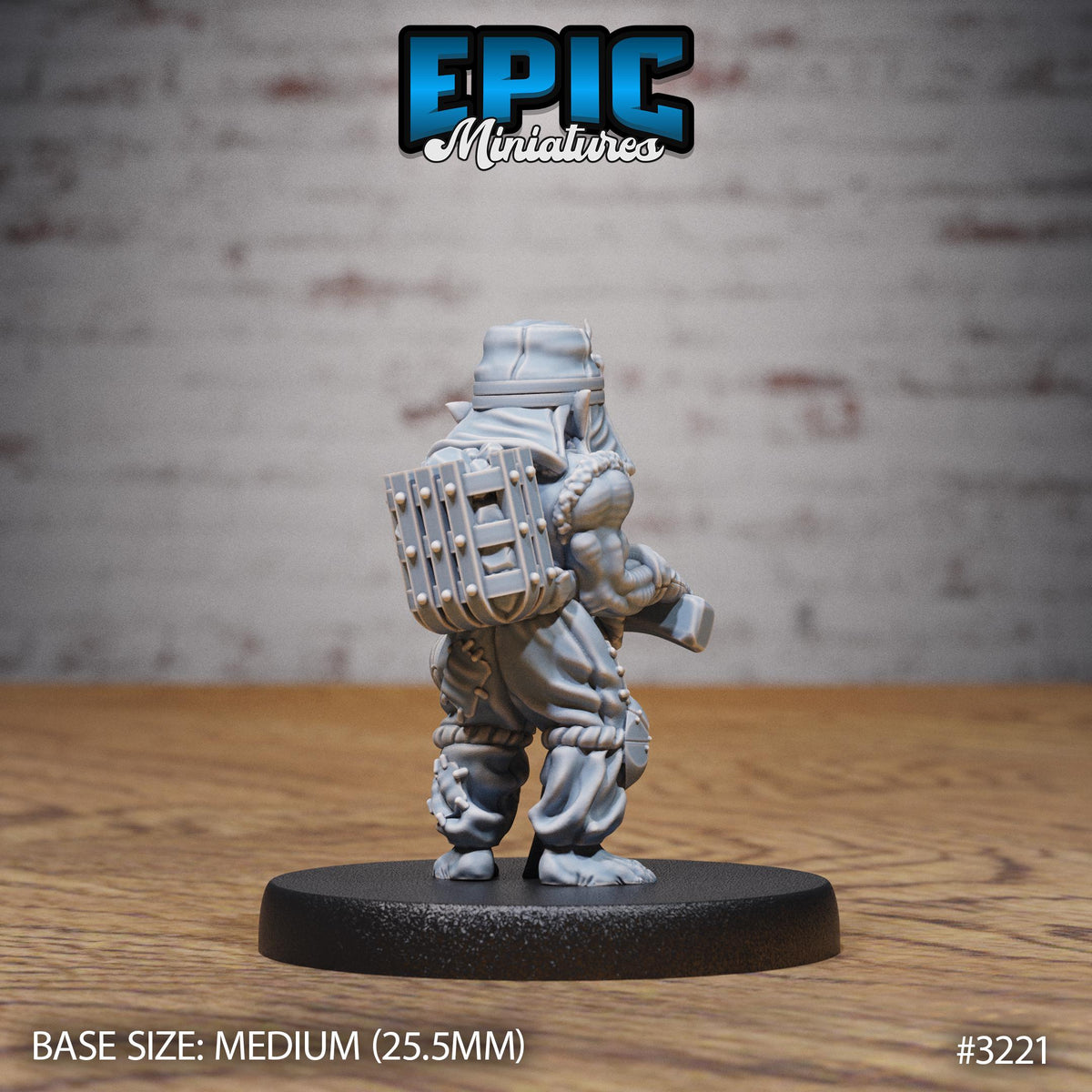 Steam Goblin Option #3221 back DND miniature Steam Inventions 16k resin