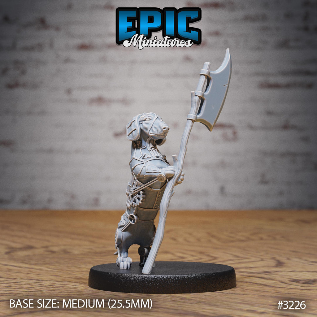 Construct Dachshund Option #3226 front DND miniature Steam Inventions 16k resin