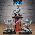 Trash Burner Automaton Set of 3 DND miniatures group photo Steam Inventions