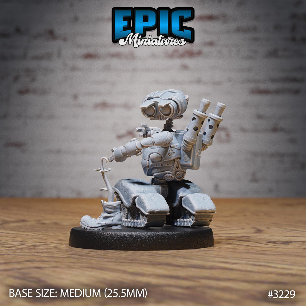 Trash Burner Automaton Option #3229 front DND miniature Steam Inventions 16k resin