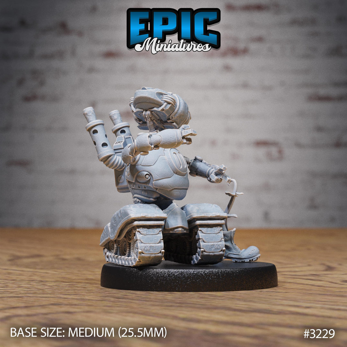 Trash Burner Automaton Option #3229 back DND miniature Steam Inventions 16k resin