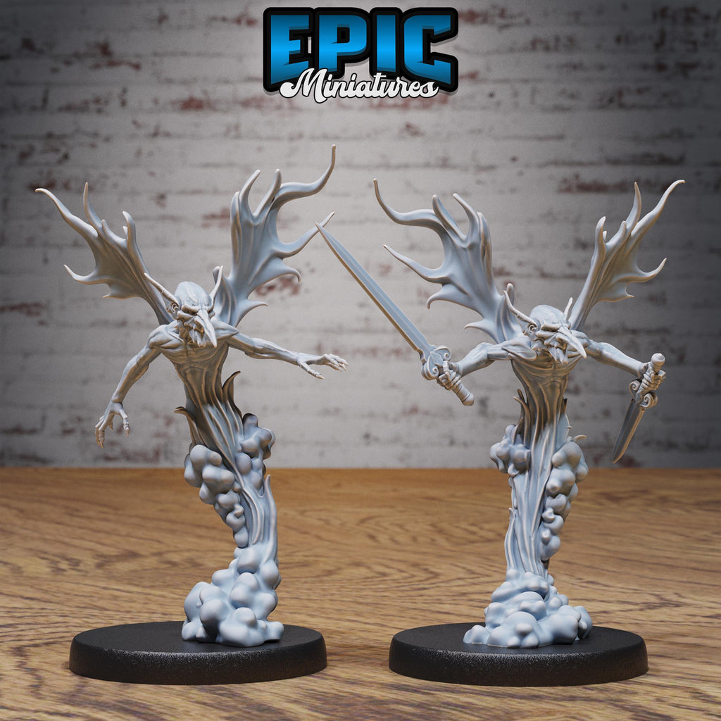 Steam Mephit Set of 2 DND miniatures group photo Steam Inventions