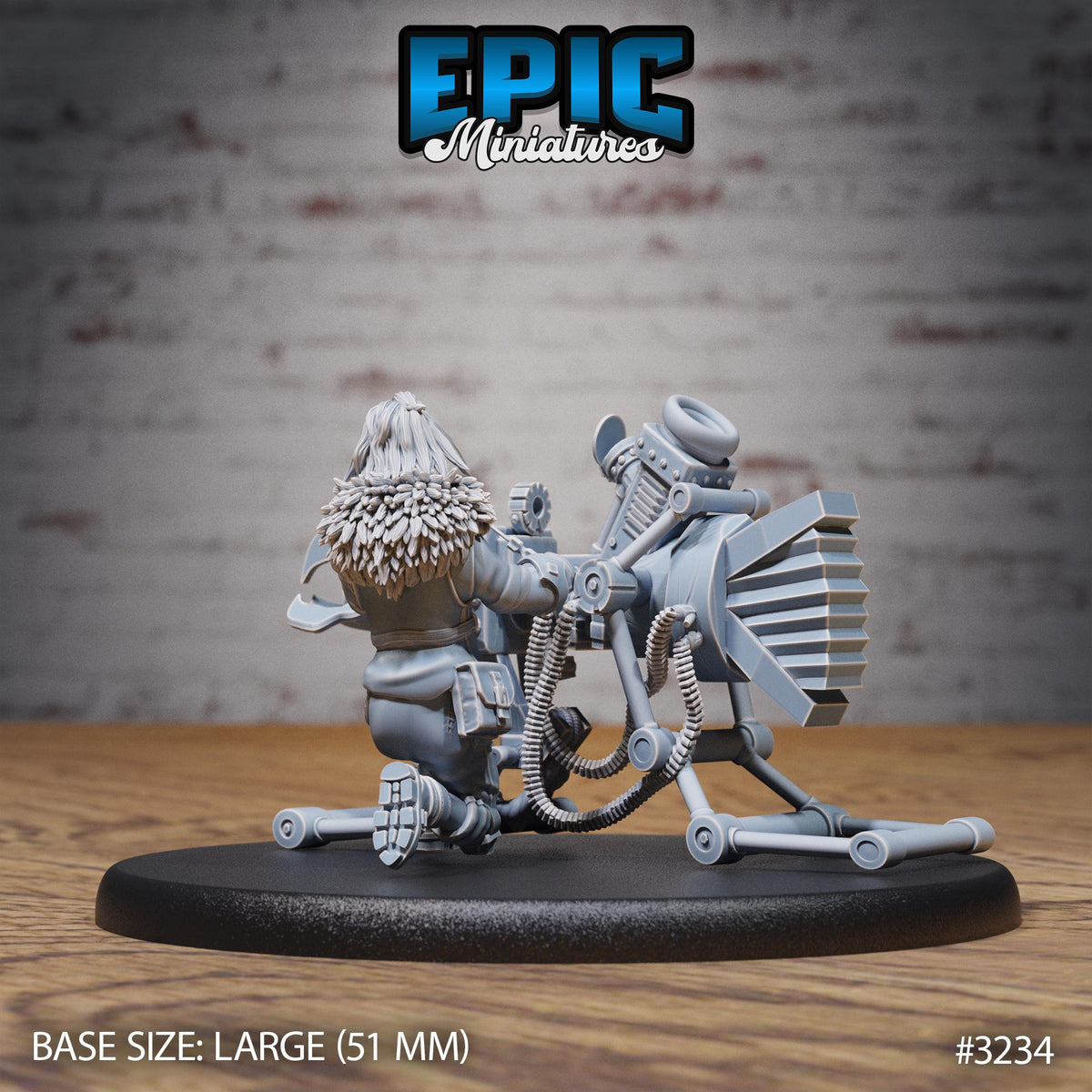 Artificer Flynn Option #3234 back DND miniature Steam Inventions 16k resin