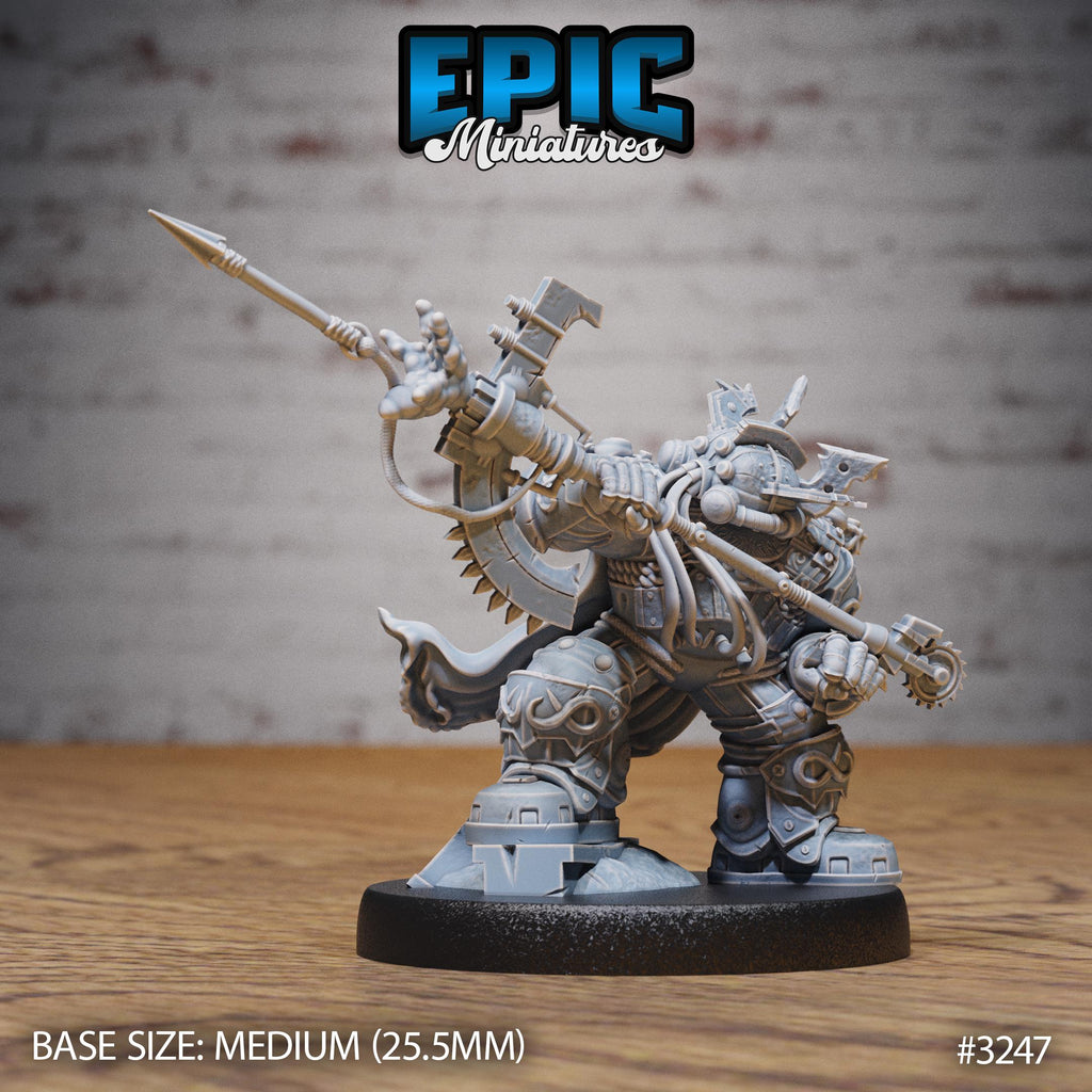 Diving Dwarf Adventurer Option #3247 front DND miniature Steam Inventions 16k resin