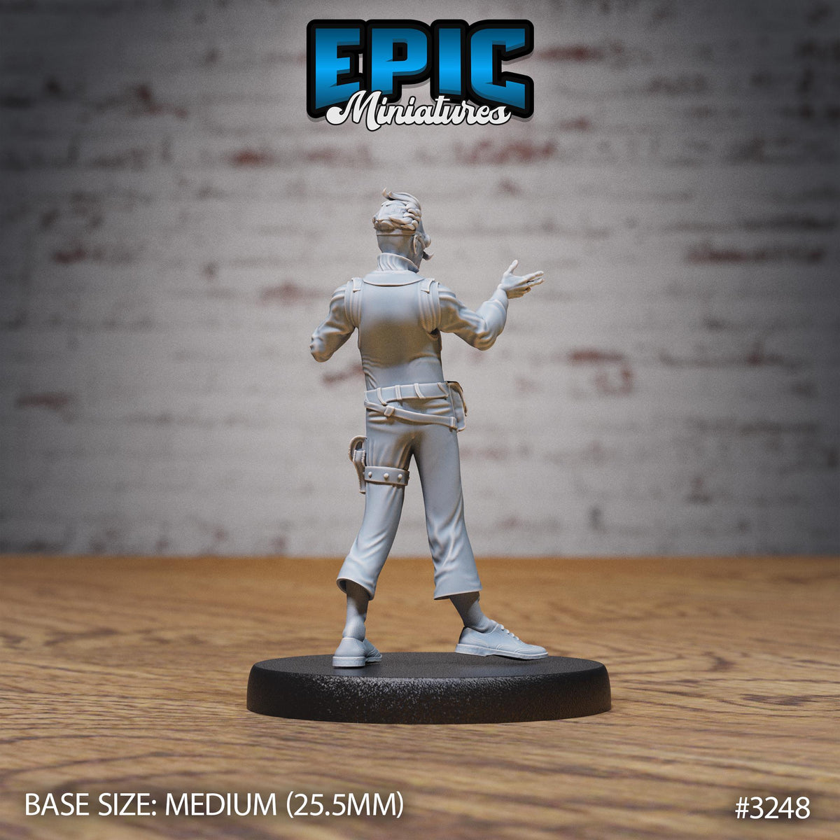 Inventor Joseph Option #3248 back DND miniature Steam Inventions 16k resin