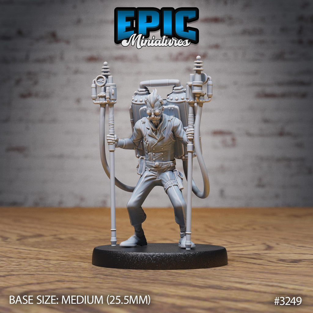 Inventor Joseph Option #3249 front DND miniature Steam Inventions 16k resin