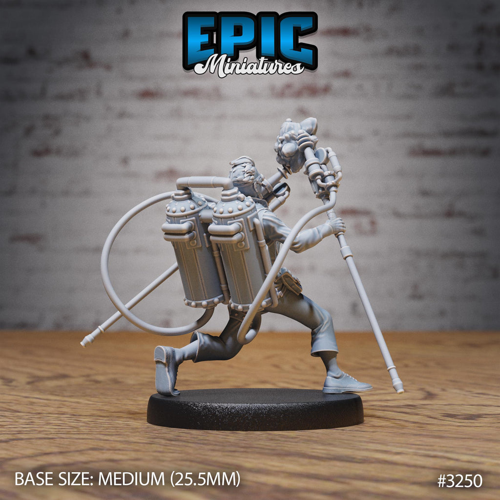 Inventor Joseph Option #3250 back DND miniature Steam Inventions 16k resin