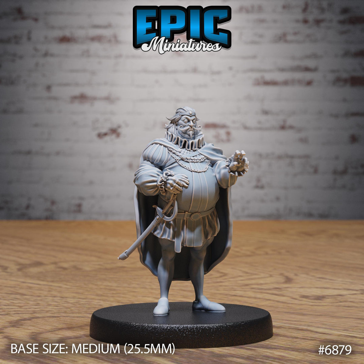 Corrupt King Option #6879 front DND miniature Knights Honor 16k resin