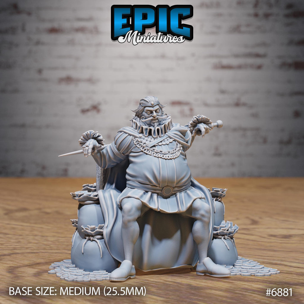 Corrupt King Option #6881 front DND miniature Knights Honor 16k resin