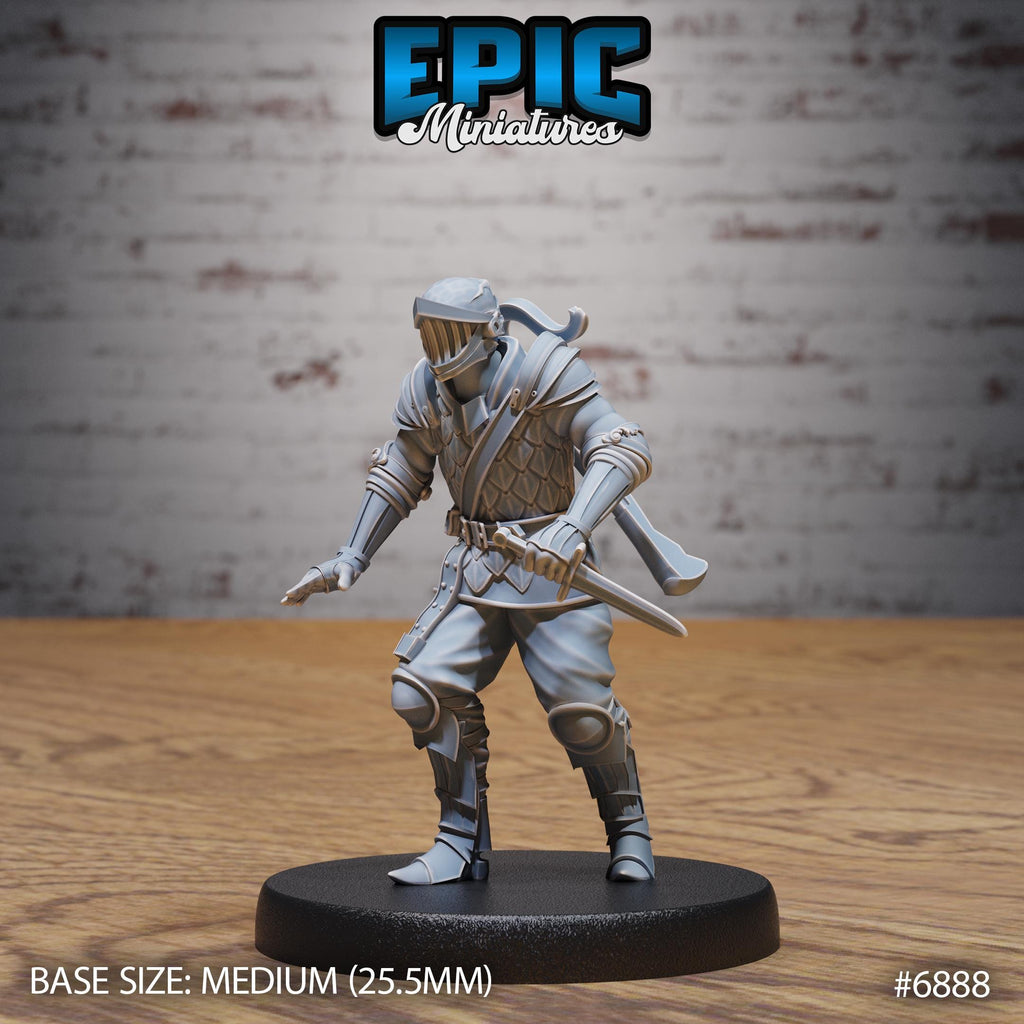 Crossbow Guard Option #6888 front DND miniature Knights Honor 16k resin