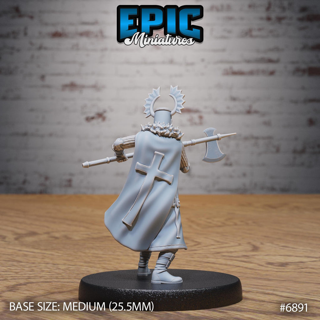 Templar Knight Option #6891 back DND miniature Knights Honor 16k resin