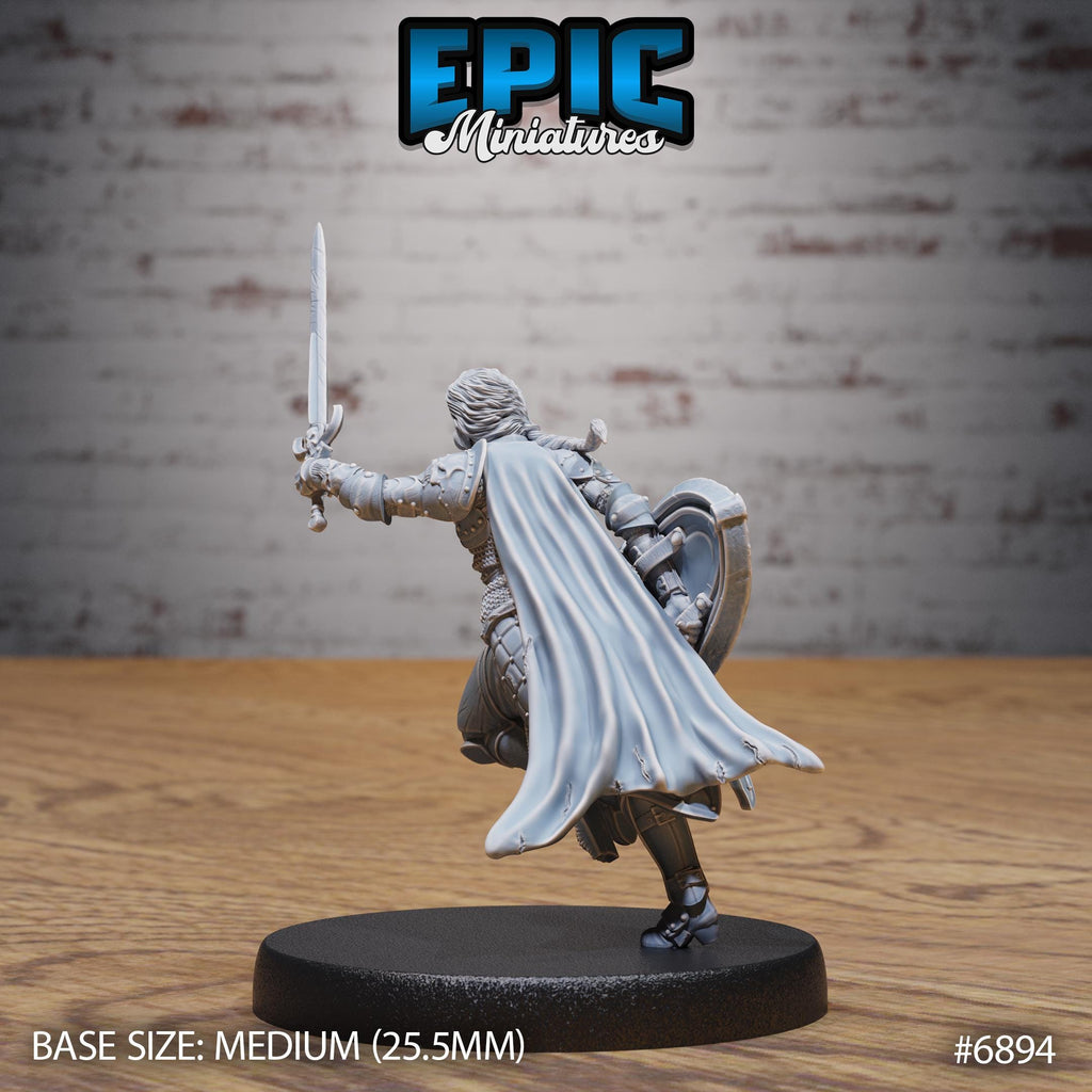 Dark Knight Lady Option #6894 back DND miniature Knights Honor 16k resin