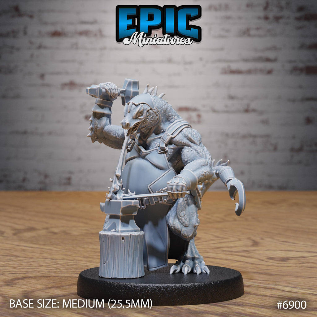 Kobold Blacksmith Option #6900 front DND miniature Knights Honor 16k resin