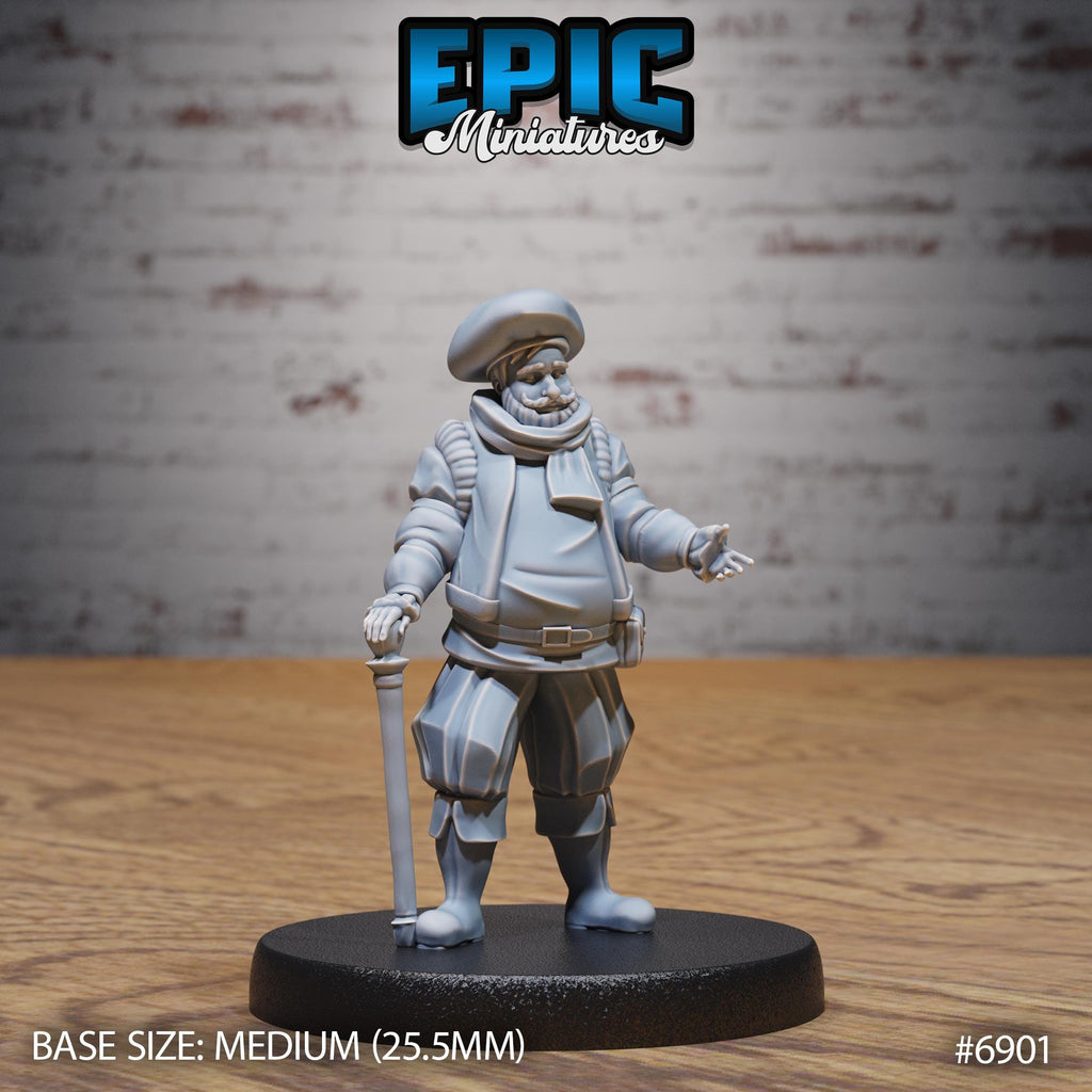 Noble Historian Option #6901 front DND miniature Knights Honor 16k resin