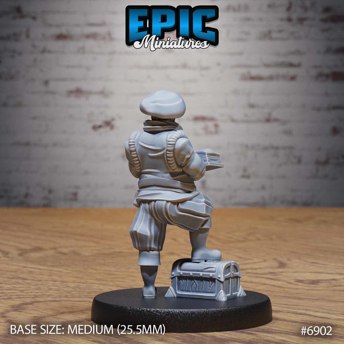 Noble Historian Option #6902 back DND miniature Knights Honor 16k resin
