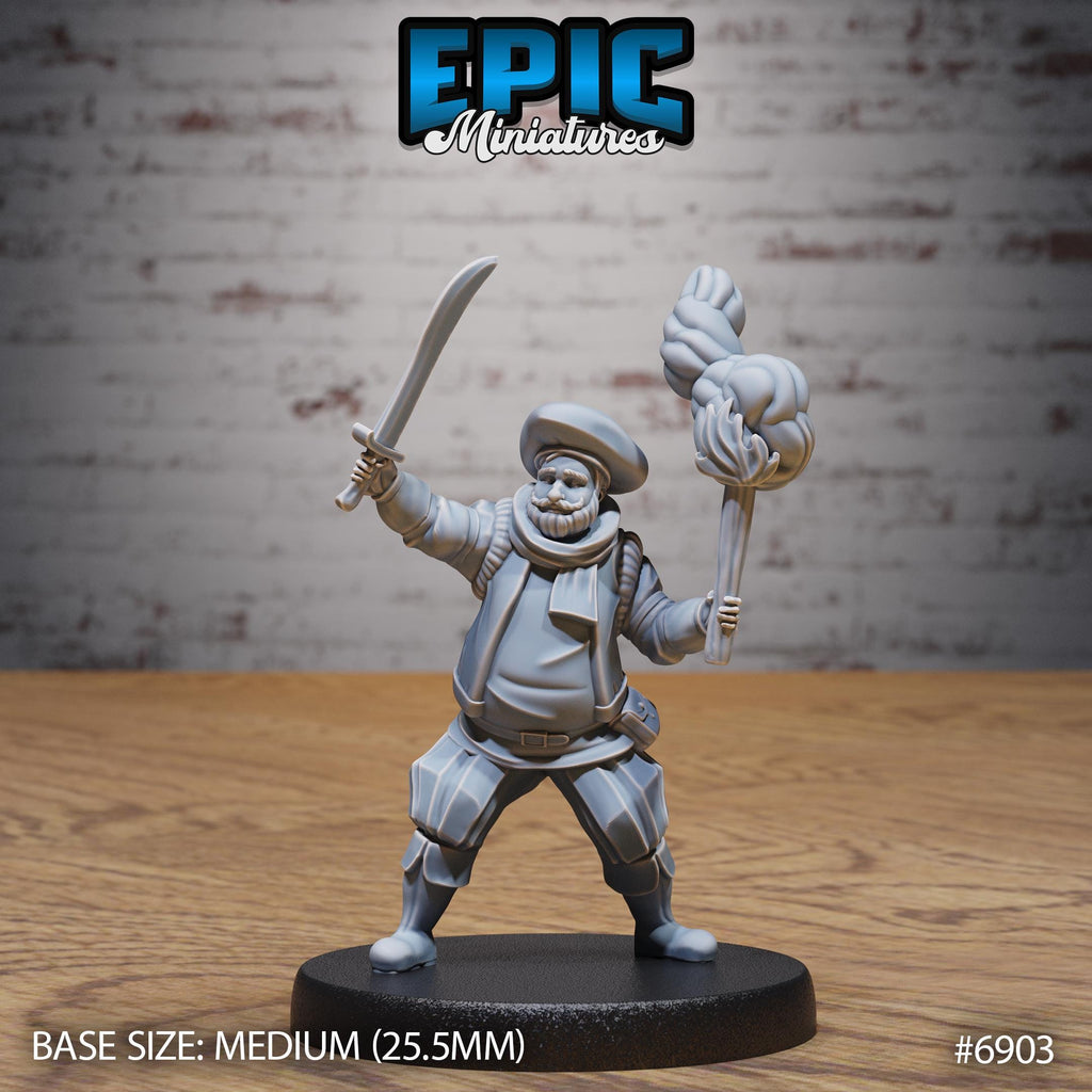 Noble Historian Option #6903 front DND miniature Knights Honor 16k resin
