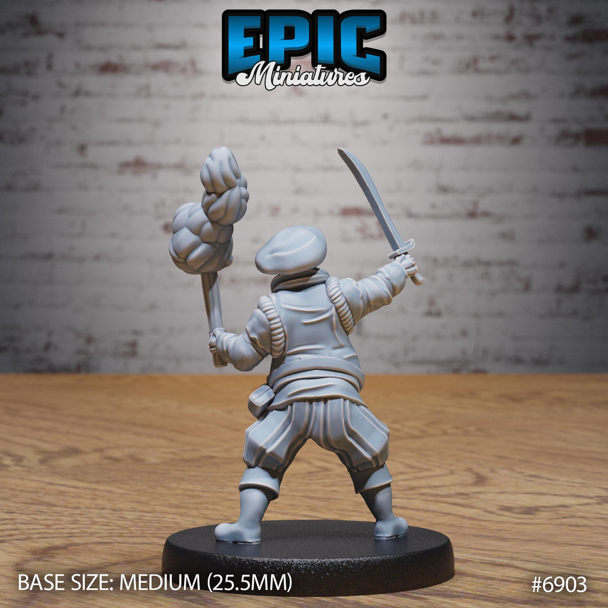 Noble Historian Option #6903 back DND miniature Knights Honor 16k resin