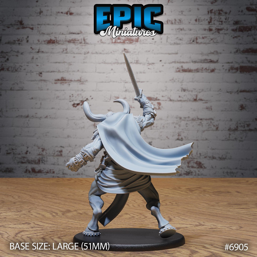 Minotaur Captain Option #6905 back DND miniature Knights Honor 16k resin