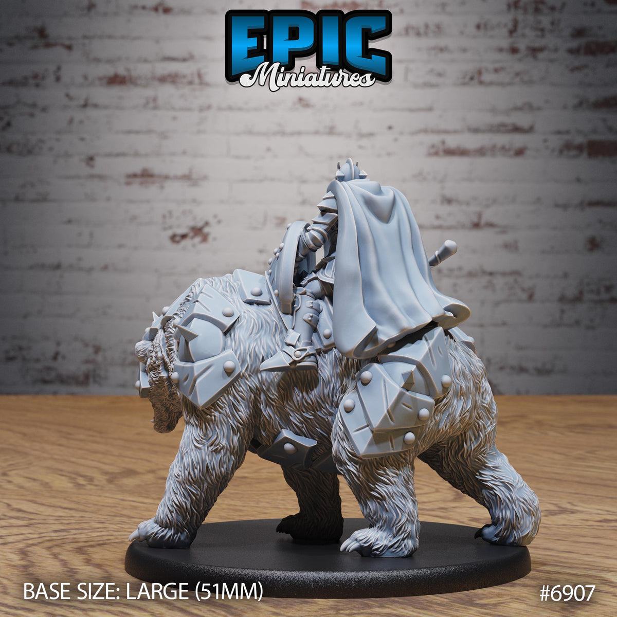 Bear Rider Heavy Knight DND miniature Knights Honor photo 3