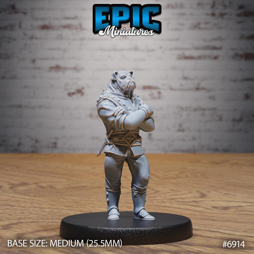 Dog Folk Noble Option #6914 front DND miniature Knights Honor 16k resin