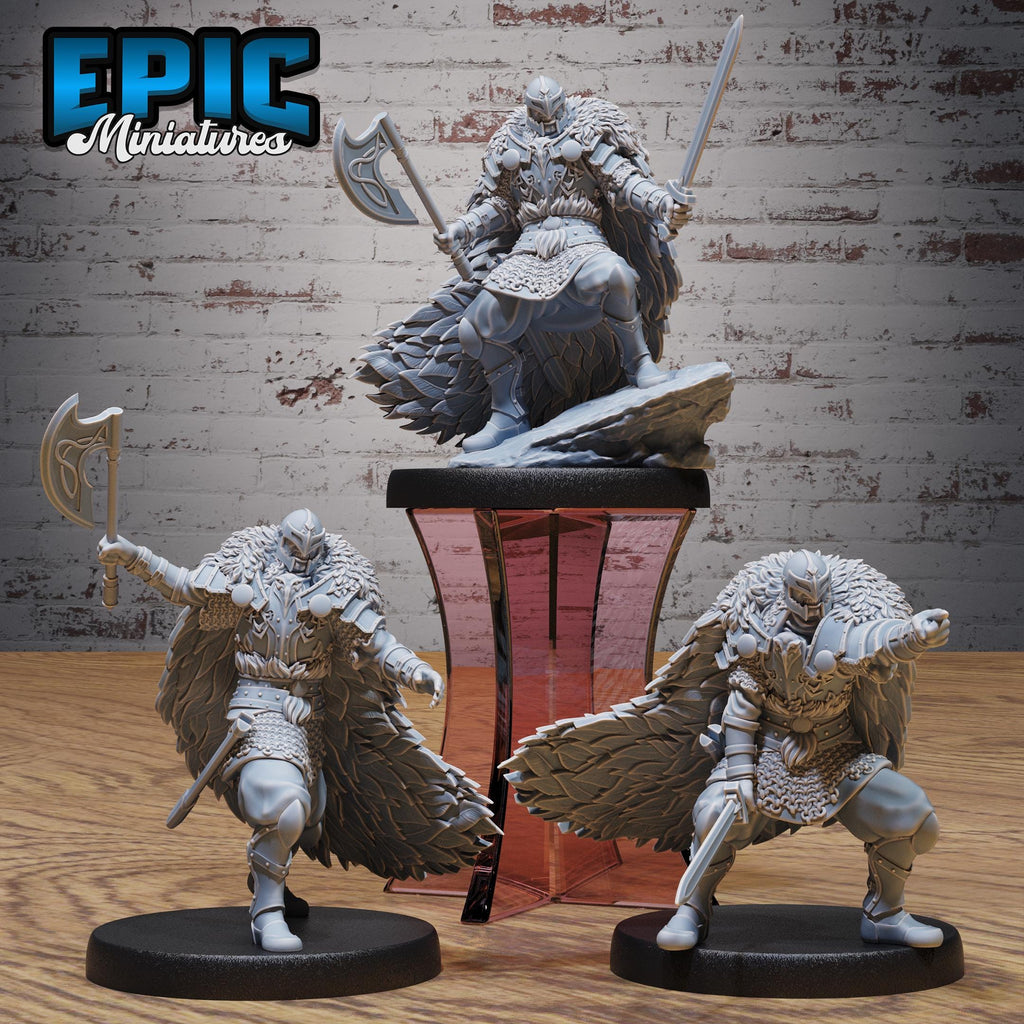 Rage Knight Set of 3 DND miniatures group photo Knights Honor