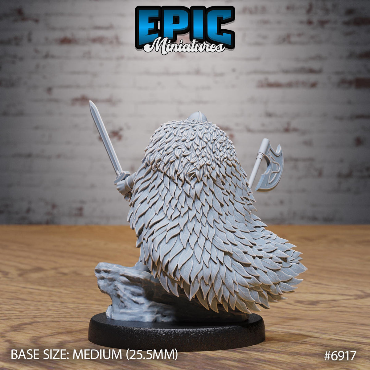 Rage Knight Option #6917 back DND miniature Knights Honor 16k resin