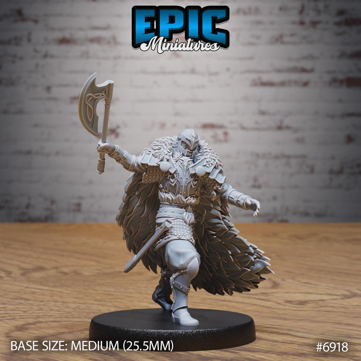 Rage Knight Option #6918 front DND miniature Knights Honor 16k resin
