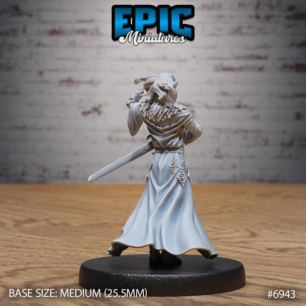 Gith Astral Sorcerer Option #6943 back DND miniature Astral Wars 16k resin