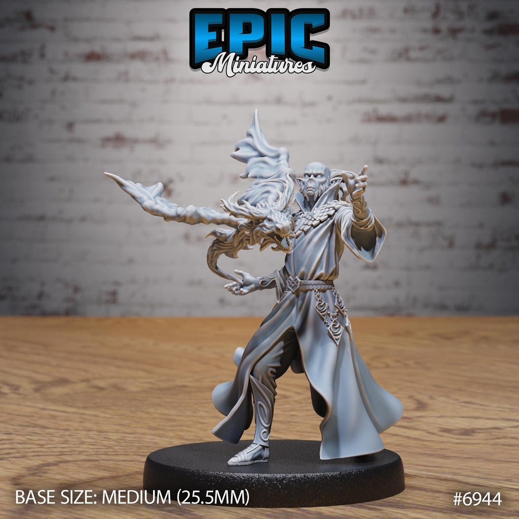 Gith Astral Sorcerer Option #6944 front DND miniature Astral Wars 16k resin