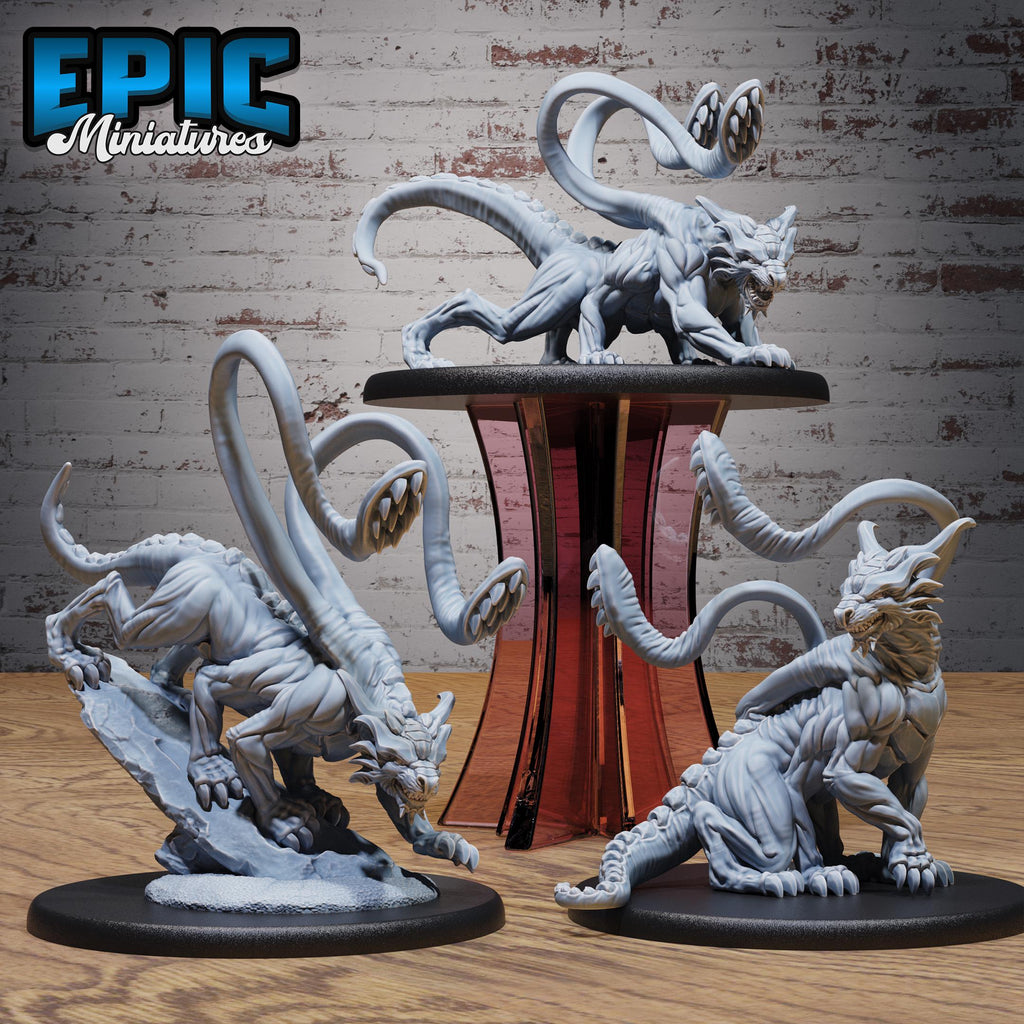 Planar Panther Beast Set of 3 DND miniatures group photo Astral Wars
