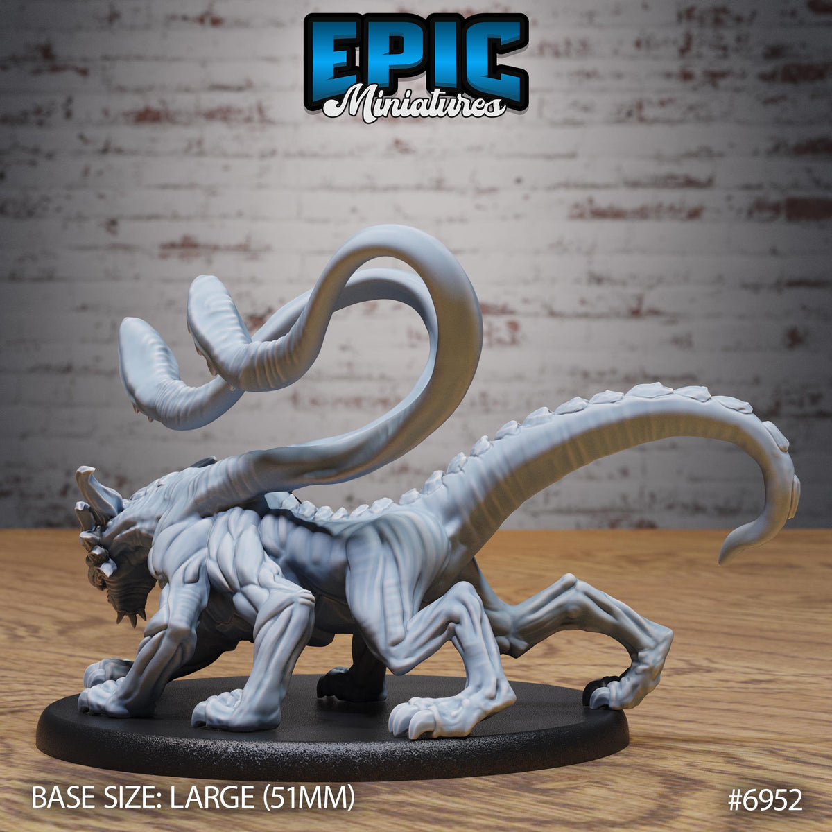 Planar Panther Beast Option #6952 back DND miniature Astral Wars 16k resin