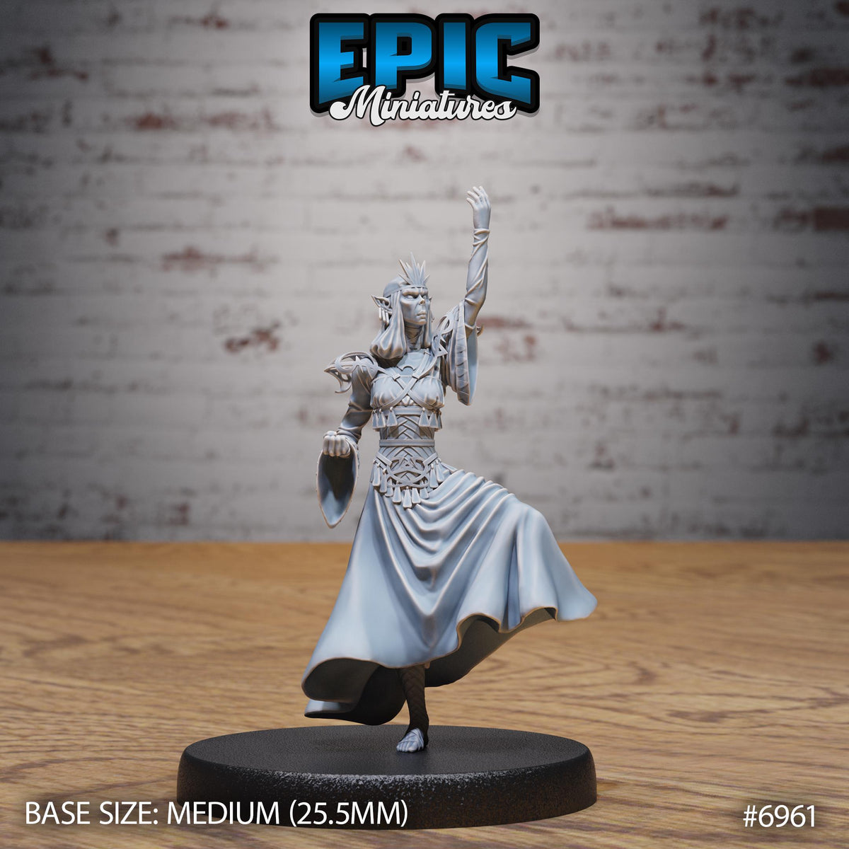 Gith Queen Option #6961 front DND miniature Astral Wars 16k resin