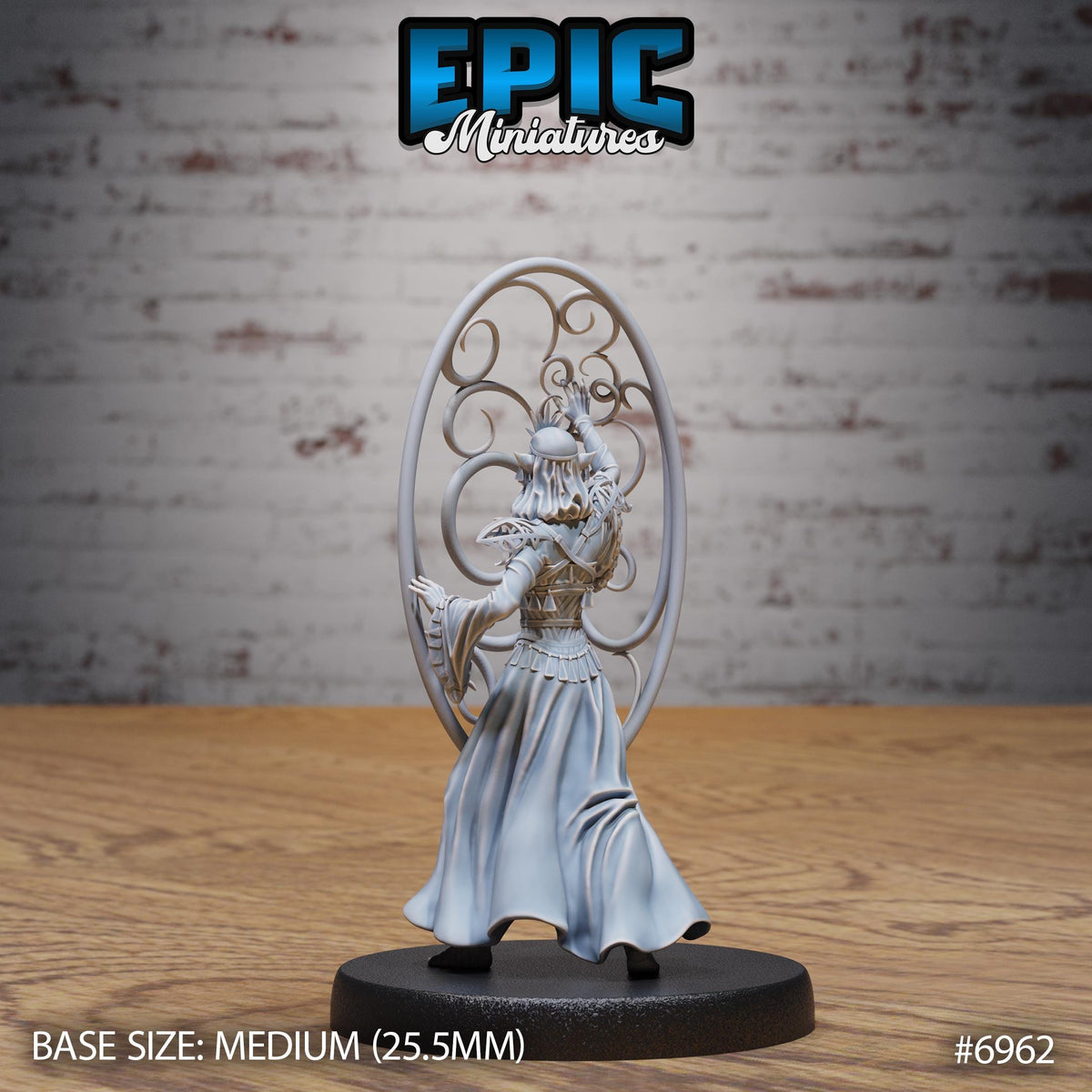 Gith Queen Option #6962 back DND miniature Astral Wars 16k resin