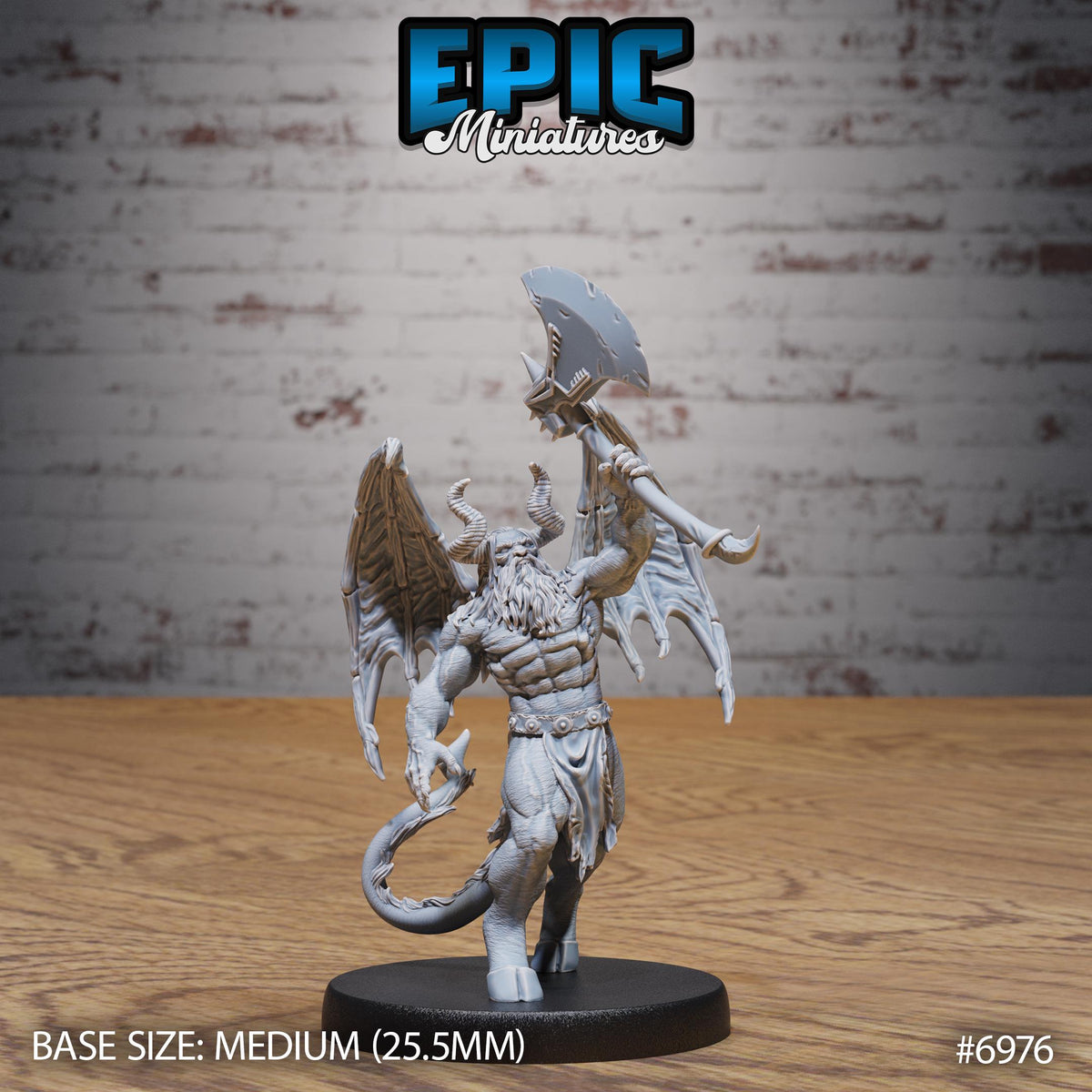 Cambion Classic Option #6976 front DND miniature Infernal Heritage 16k resin