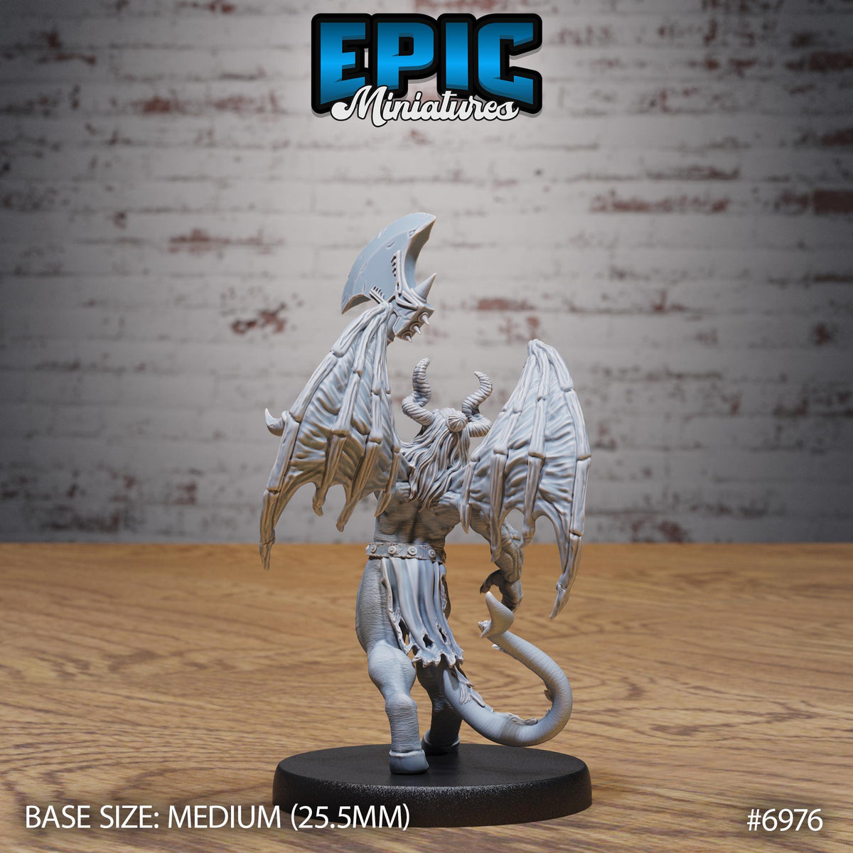 Cambion Classic Option #6976 back DND miniature Infernal Heritage 16k resin